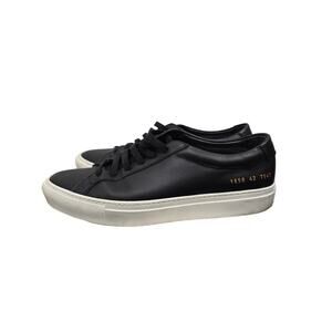 Common Projects, Size 42, Black Men's Leather Sneakers